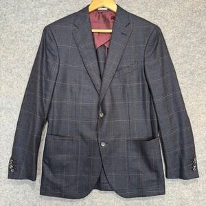 Luciano Barbera Unstructured Sartorial Sport Coat Blazer Mens 50 US 40 Silk Wool